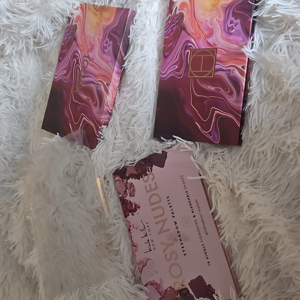 NEW NICOLE MILLER PINK PURPLE SHIMMER EYESHADOW COSMETIC MAKEUP PALETTE BUNDLE - Picture 4 of 6